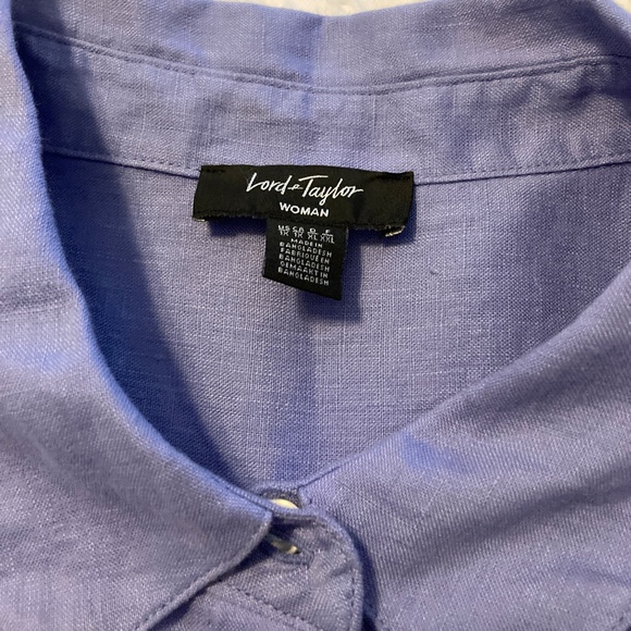 Lord & Taylor Linen Shirt - Picture 2 of 3